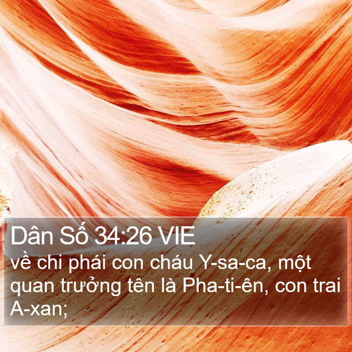Dân Số 34:26 VIE Bible Study