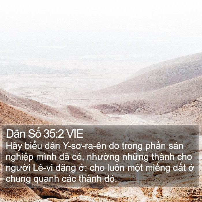 Dân Số 35:2 VIE Bible Study
