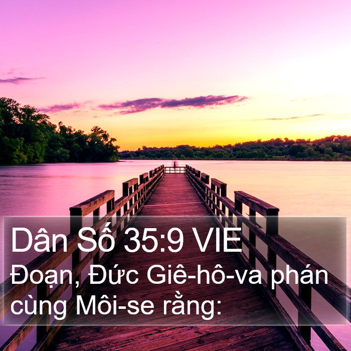 Dân Số 35:9 VIE Bible Study