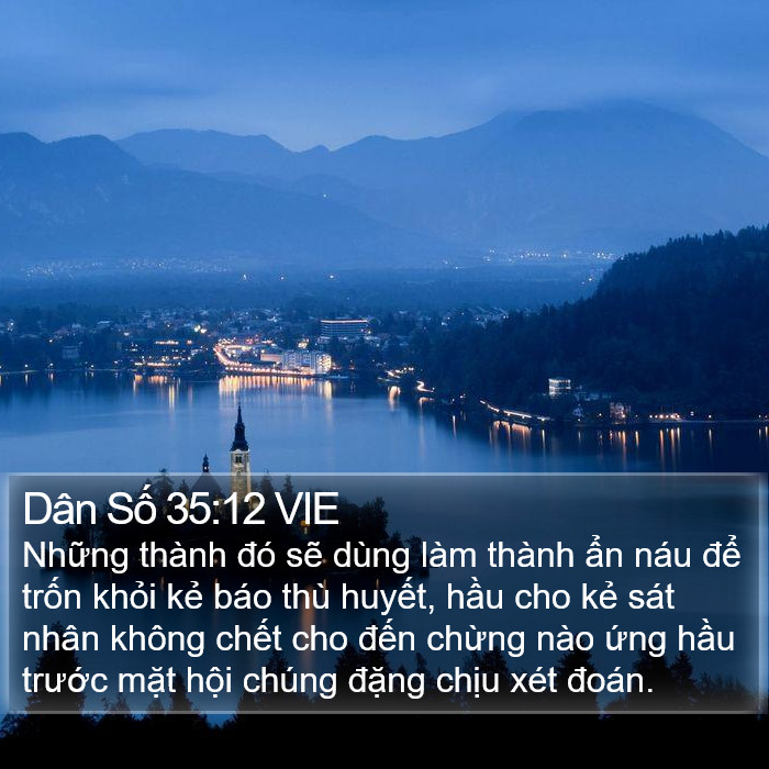Dân Số 35:12 VIE Bible Study