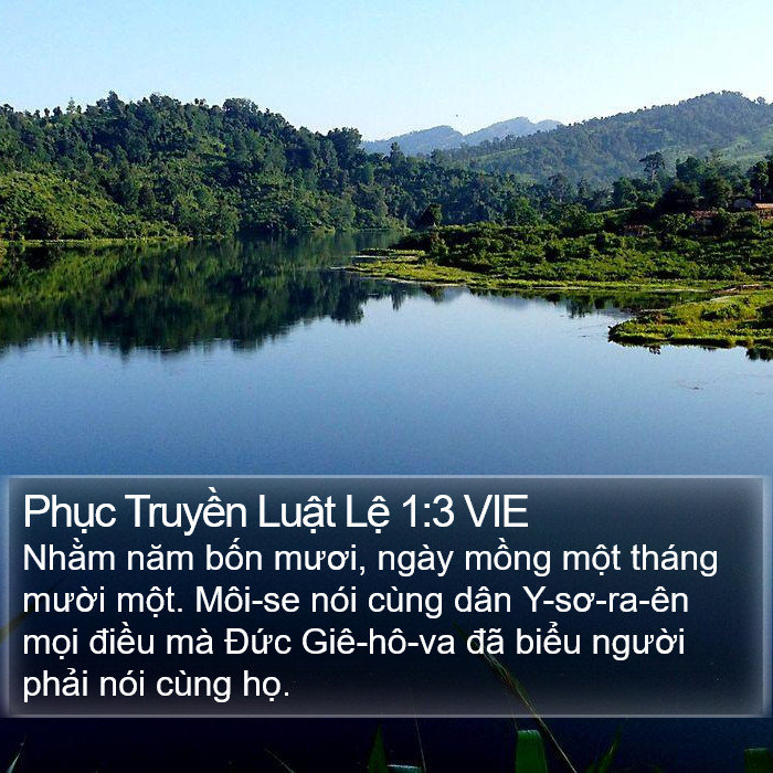 Phục Truyền Luật Lệ 1:3 VIE Bible Study