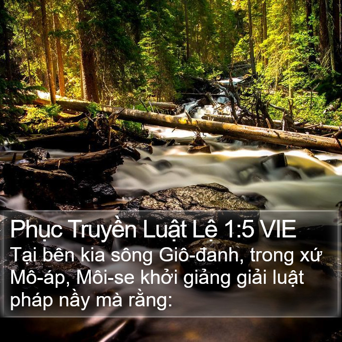 Phục Truyền Luật Lệ 1:5 VIE Bible Study