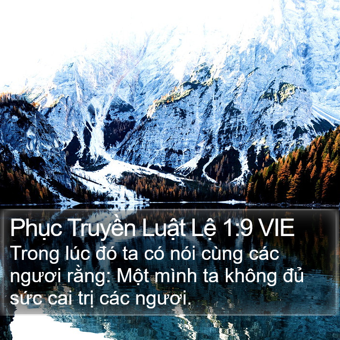 Phục Truyền Luật Lệ 1:9 VIE Bible Study