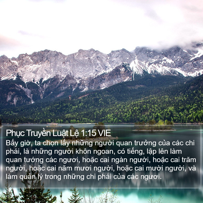 Phục Truyền Luật Lệ 1:15 VIE Bible Study