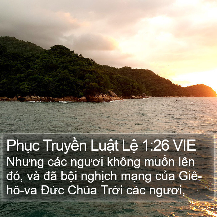 Phục Truyền Luật Lệ 1:26 VIE Bible Study