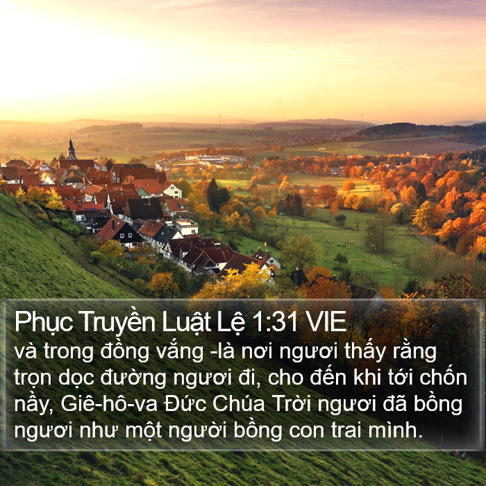 Phục Truyền Luật Lệ 1:31 VIE Bible Study