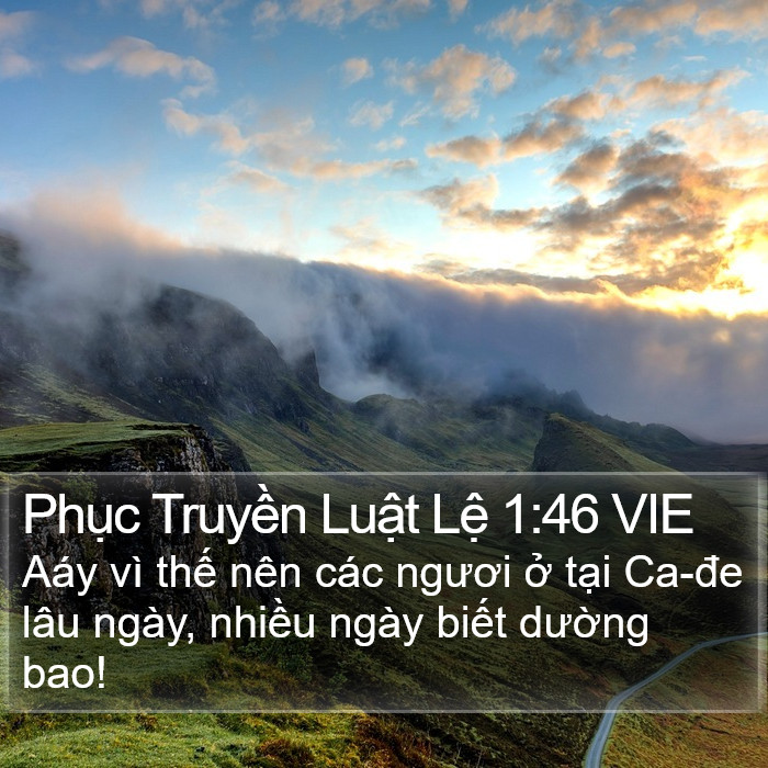 Phục Truyền Luật Lệ 1:46 VIE Bible Study