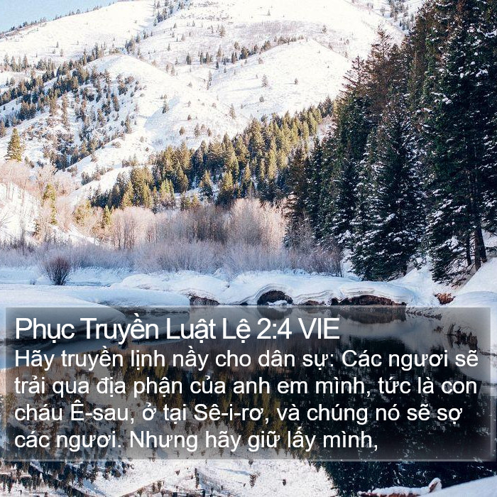 Phục Truyền Luật Lệ 2:4 VIE Bible Study