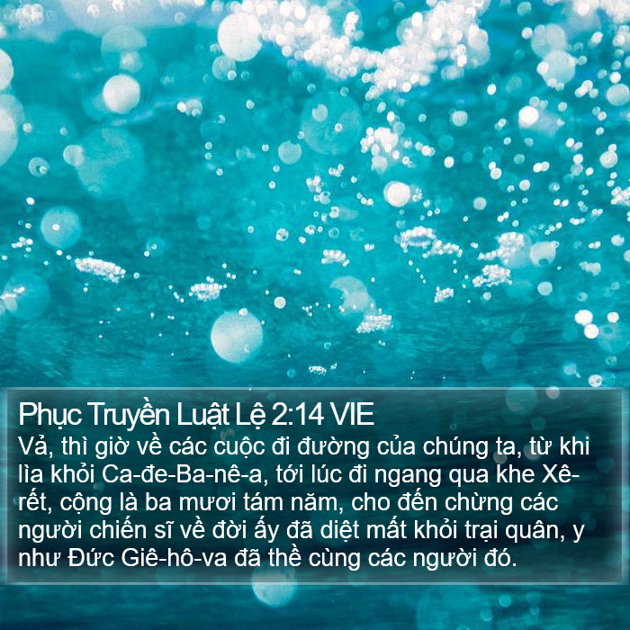 Phục Truyền Luật Lệ 2:14 VIE Bible Study