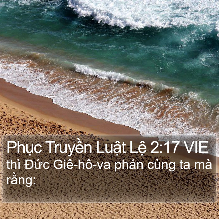 Phục Truyền Luật Lệ 2:17 VIE Bible Study