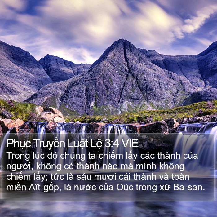 Phục Truyền Luật Lệ 3:4 VIE Bible Study