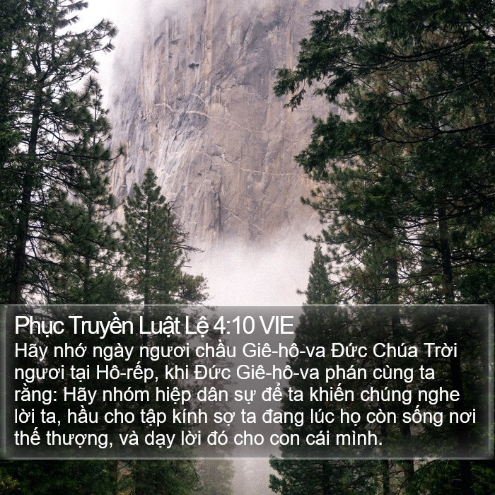 Phục Truyền Luật Lệ 4:10 VIE Bible Study