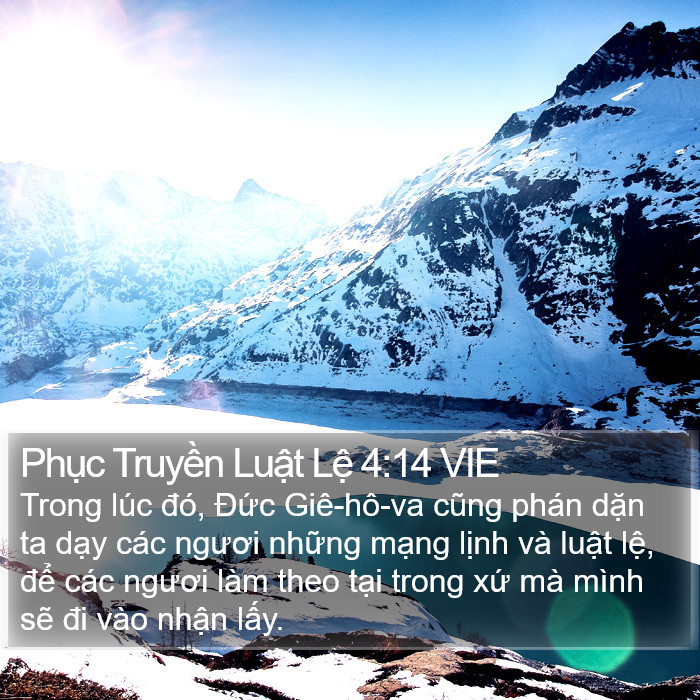 Phục Truyền Luật Lệ 4:14 VIE Bible Study