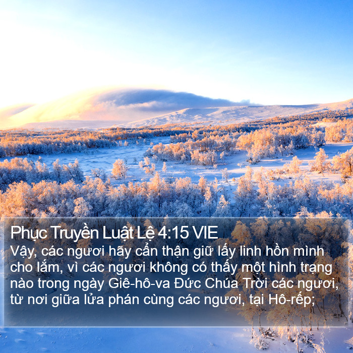 Phục Truyền Luật Lệ 4:15 VIE Bible Study