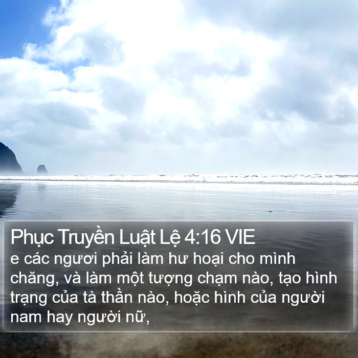 Phục Truyền Luật Lệ 4:16 VIE Bible Study