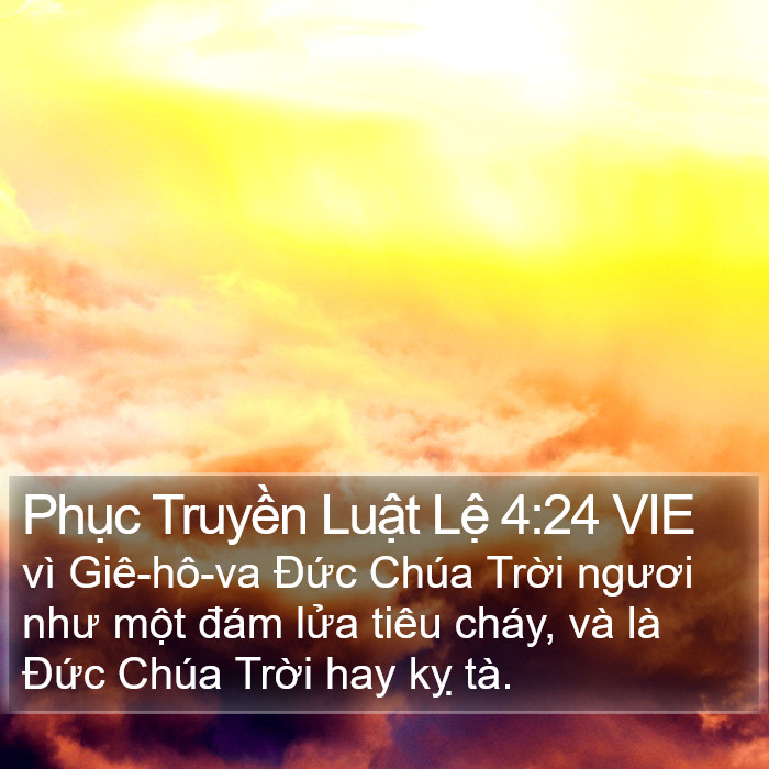 Phục Truyền Luật Lệ 4:24 VIE Bible Study