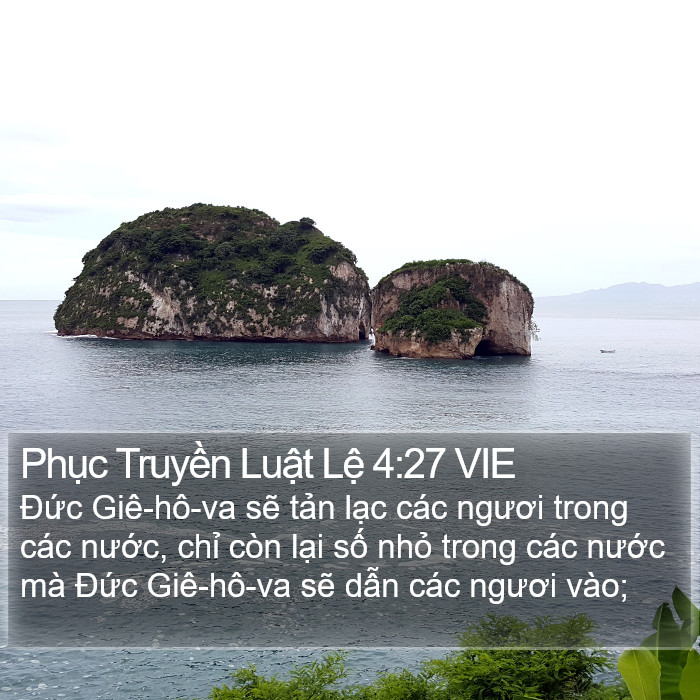 Phục Truyền Luật Lệ 4:27 VIE Bible Study