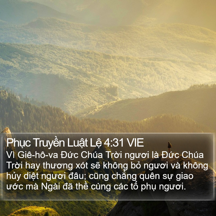 Phục Truyền Luật Lệ 4:31 VIE Bible Study