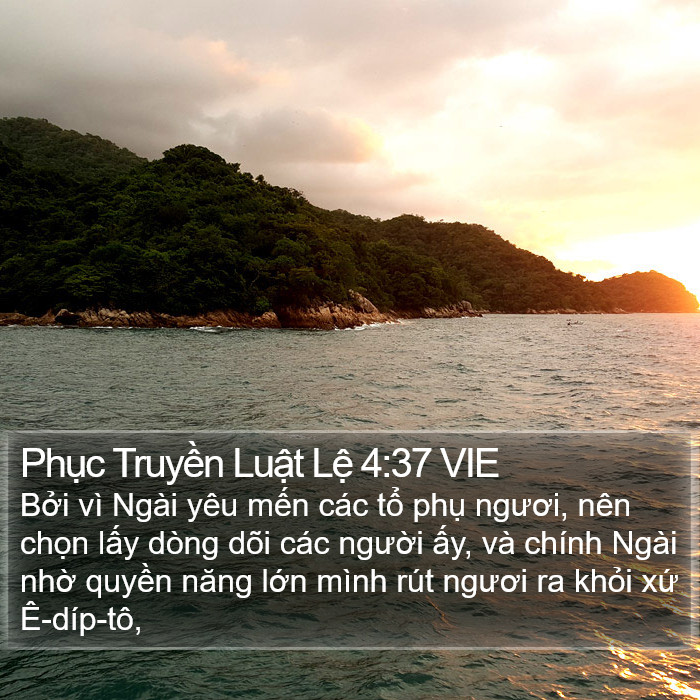 Phục Truyền Luật Lệ 4:37 VIE Bible Study