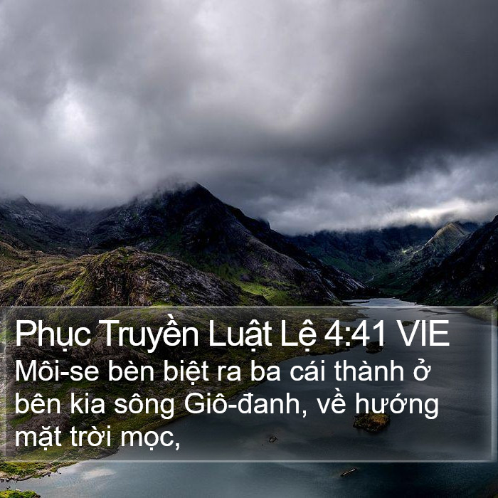 Phục Truyền Luật Lệ 4:41 VIE Bible Study