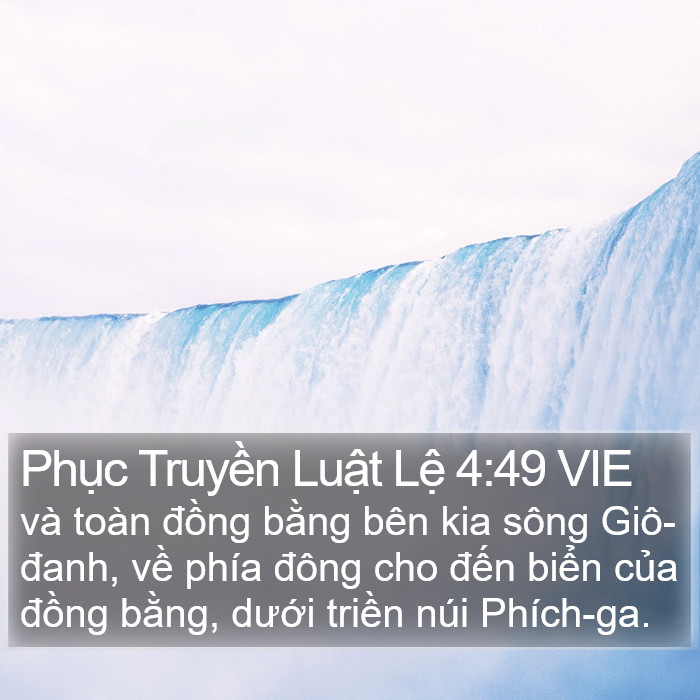 Phục Truyền Luật Lệ 4:49 VIE Bible Study