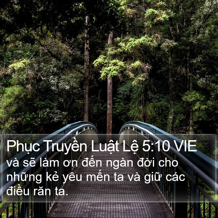 Phục Truyền Luật Lệ 5:10 VIE Bible Study