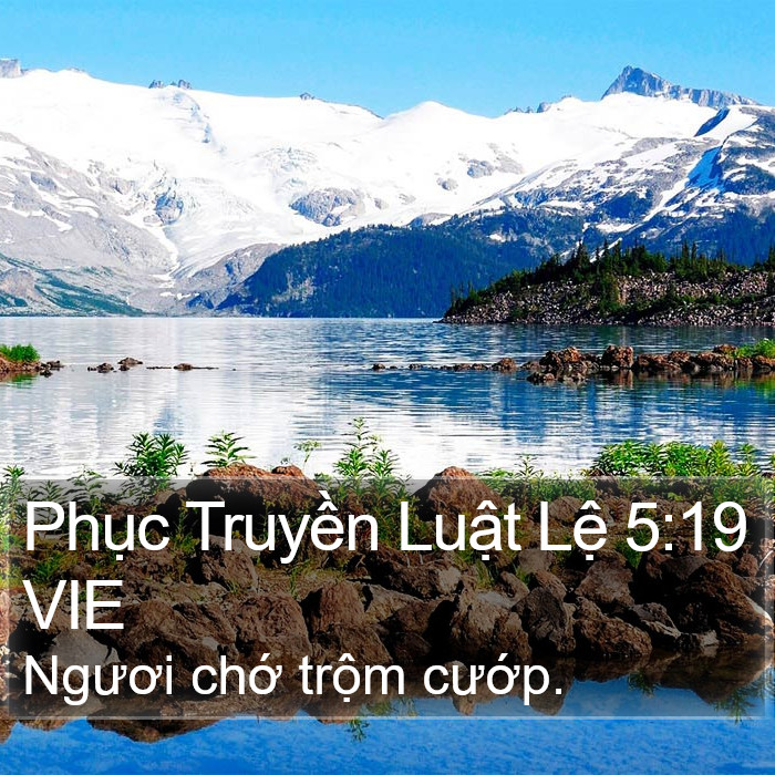 Phục Truyền Luật Lệ 5:19 VIE Bible Study