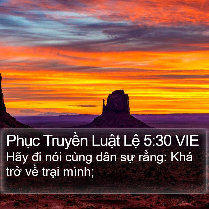 Phục Truyền Luật Lệ 5:30 VIE Bible Study