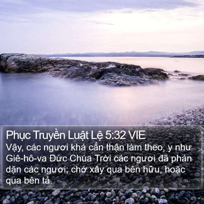 Phục Truyền Luật Lệ 5:32 VIE Bible Study