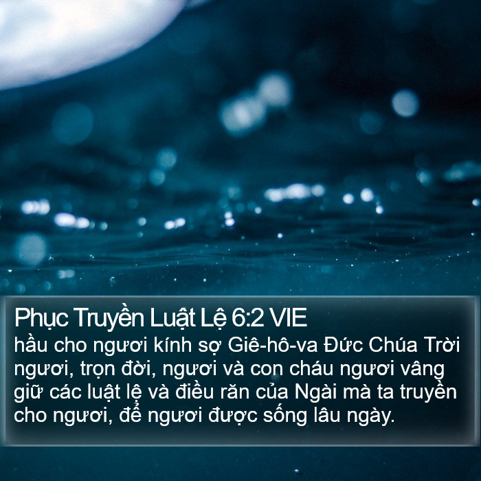 Phục Truyền Luật Lệ 6:2 VIE Bible Study