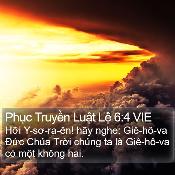 Phục Truyền Luật Lệ 6:4 VIE Bible Study