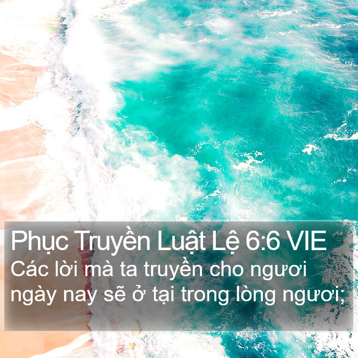 Phục Truyền Luật Lệ 6:6 VIE Bible Study