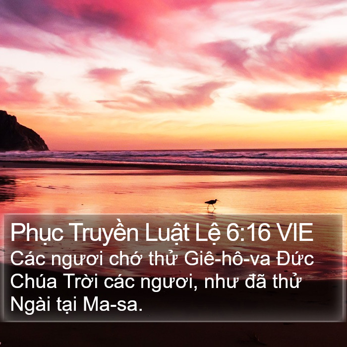 Phục Truyền Luật Lệ 6:16 VIE Bible Study