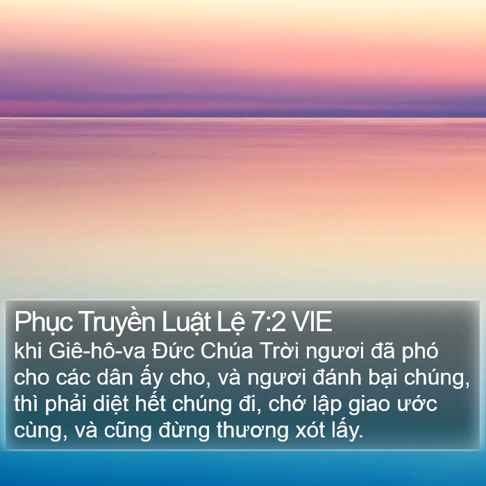 Phục Truyền Luật Lệ 7:2 VIE Bible Study