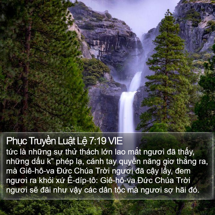 Phục Truyền Luật Lệ 7:19 VIE Bible Study