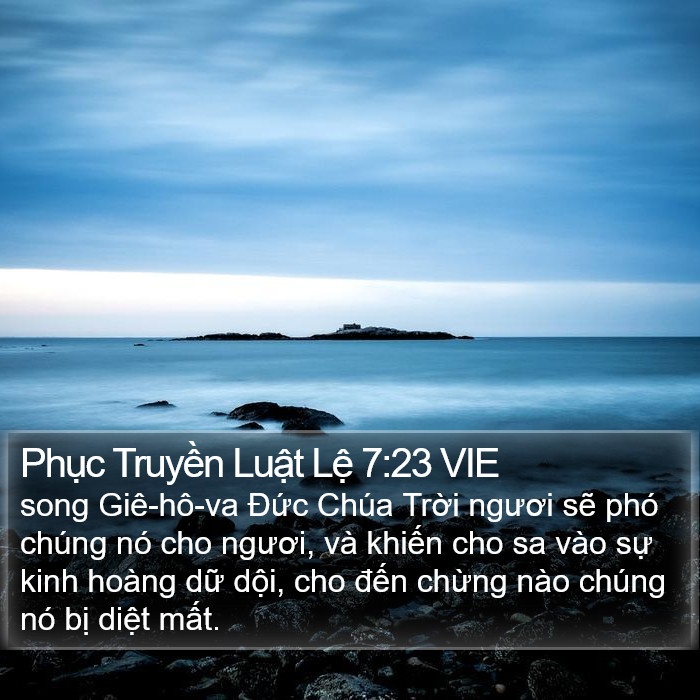 Phục Truyền Luật Lệ 7:23 VIE Bible Study