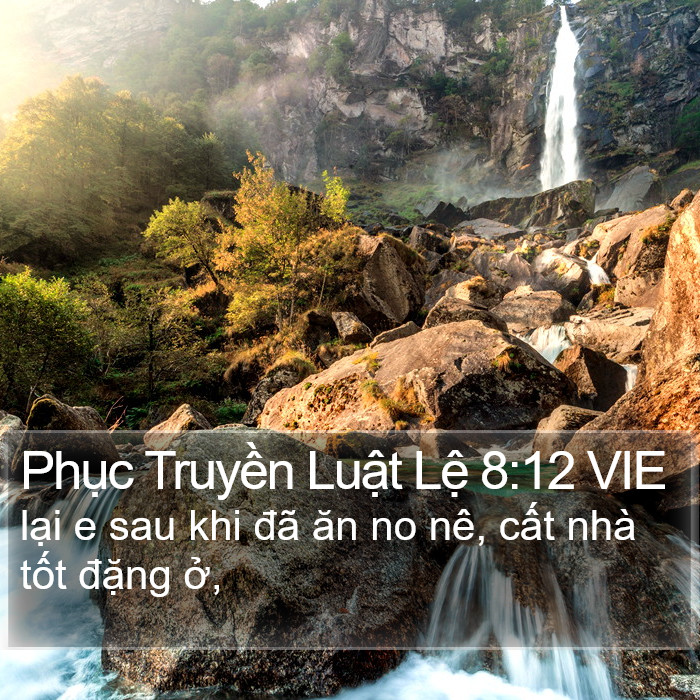 Phục Truyền Luật Lệ 8:12 VIE Bible Study