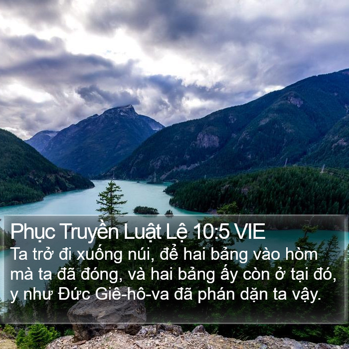 Phục Truyền Luật Lệ 10:5 VIE Bible Study