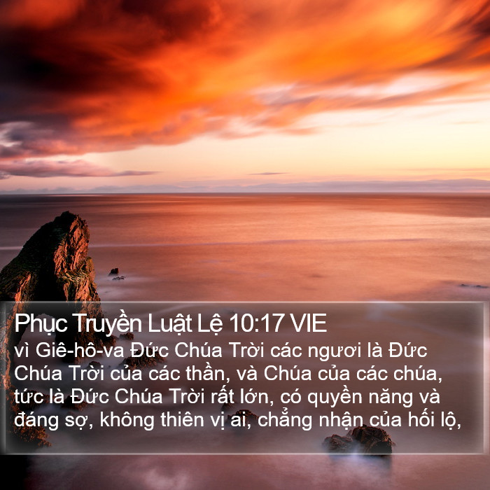 Phục Truyền Luật Lệ 10:17 VIE Bible Study