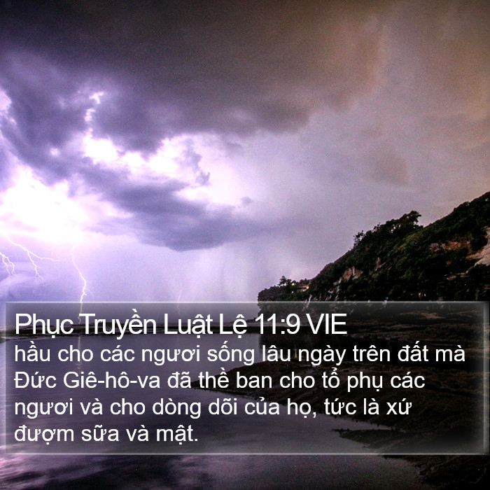 Phục Truyền Luật Lệ 11:9 VIE Bible Study