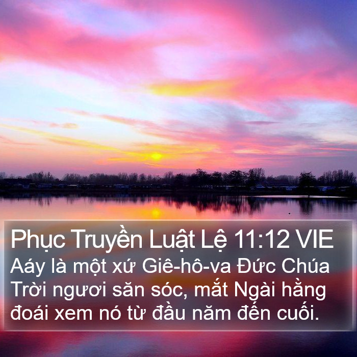 Phục Truyền Luật Lệ 11:12 VIE Bible Study