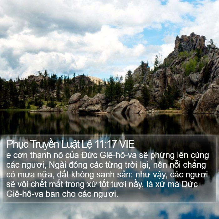 Phục Truyền Luật Lệ 11:17 VIE Bible Study