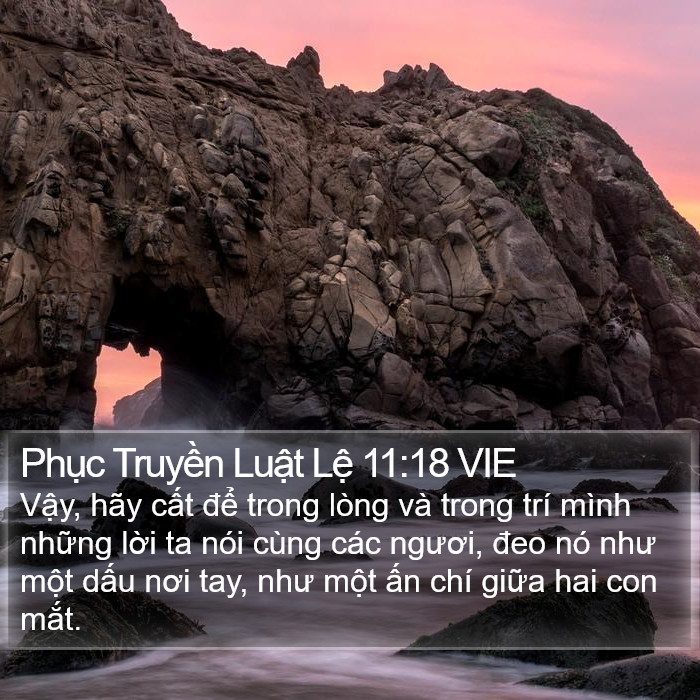 Phục Truyền Luật Lệ 11:18 VIE Bible Study