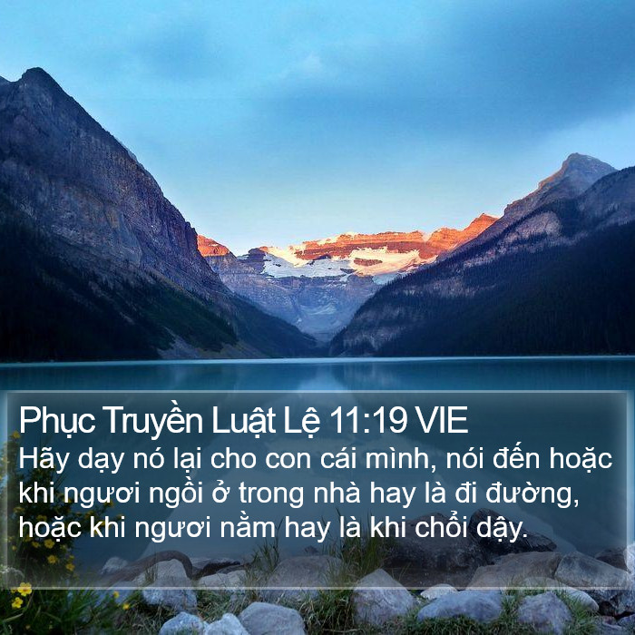 Phục Truyền Luật Lệ 11:19 VIE Bible Study