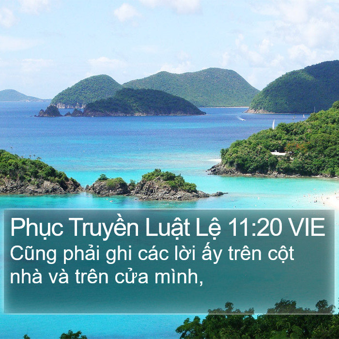 Phục Truyền Luật Lệ 11:20 VIE Bible Study