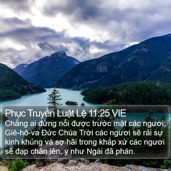 Phục Truyền Luật Lệ 11:25 VIE Bible Study