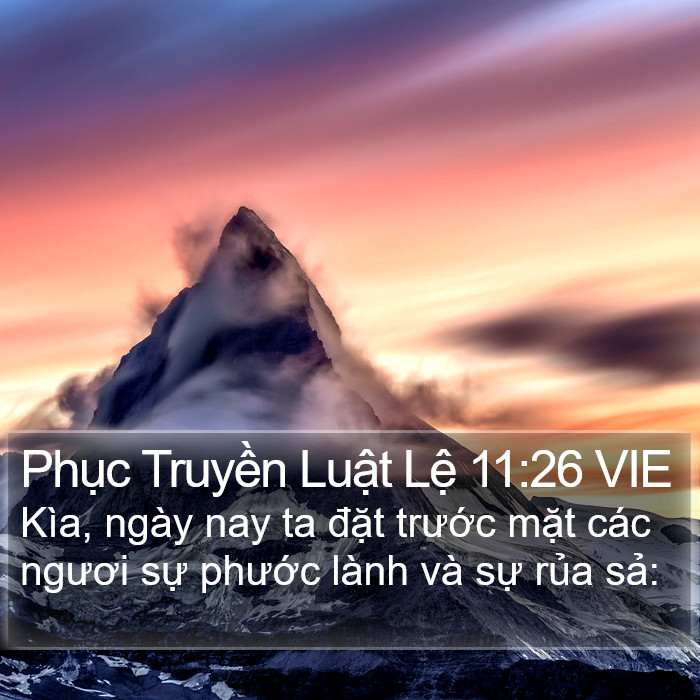 Phục Truyền Luật Lệ 11:26 VIE Bible Study