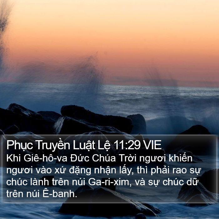 Phục Truyền Luật Lệ 11:29 VIE Bible Study