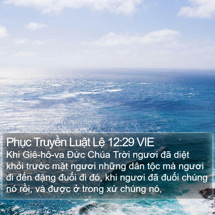 Phục Truyền Luật Lệ 12:29 VIE Bible Study