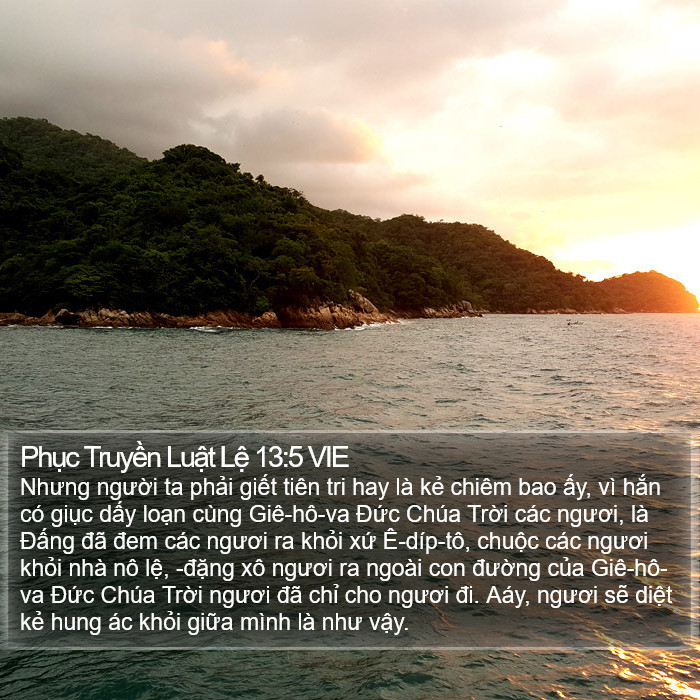 Phục Truyền Luật Lệ 13:5 VIE Bible Study
